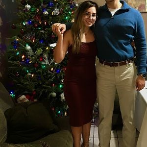 Classy Wine Dress 🍷